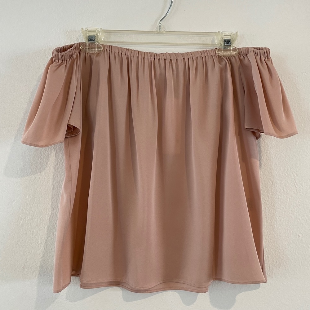 Milly Off-Shoulder Tie-Strap Blouse